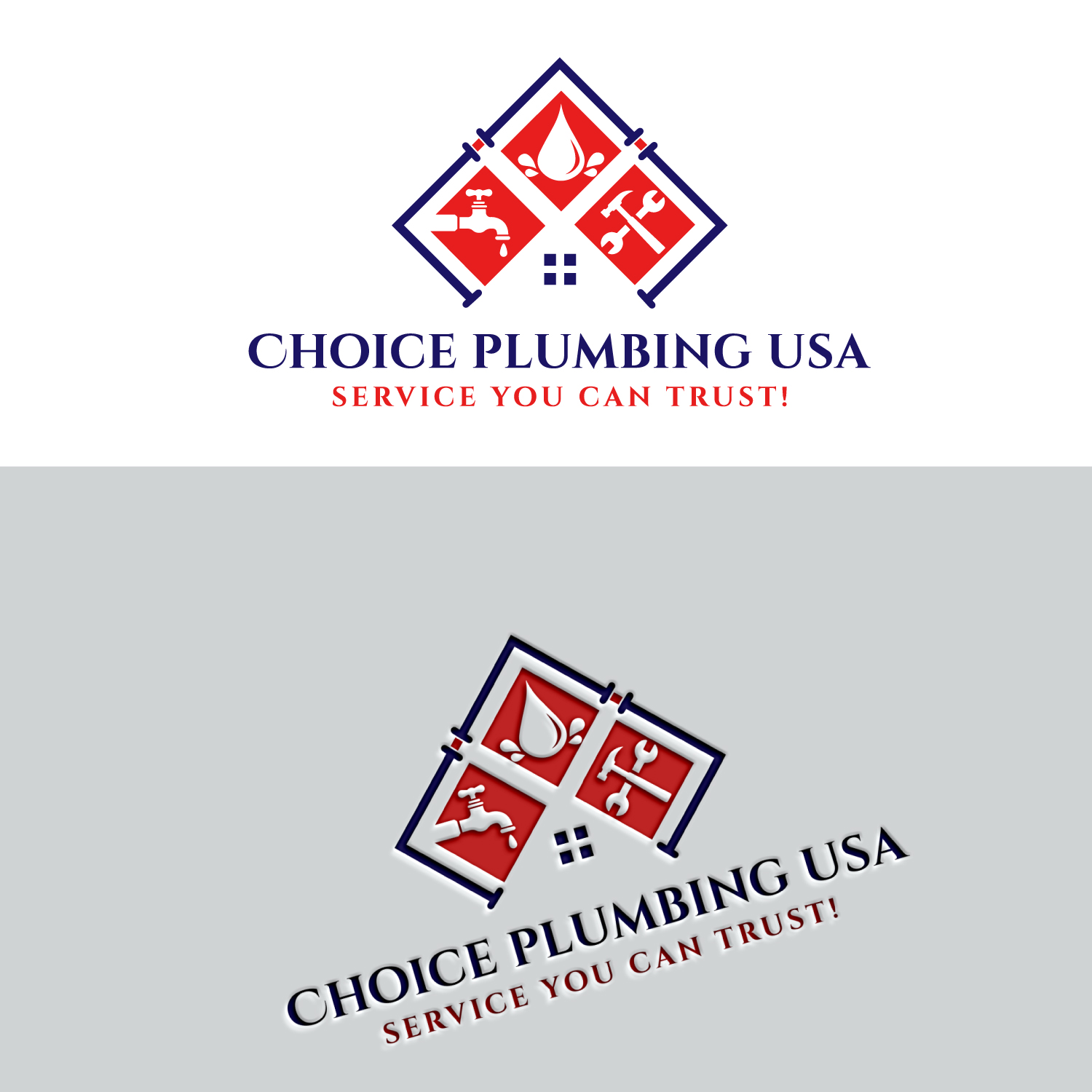 Logo Design by Md Sakhawat Hosssain for Choice plumbing usa | Design #27924304