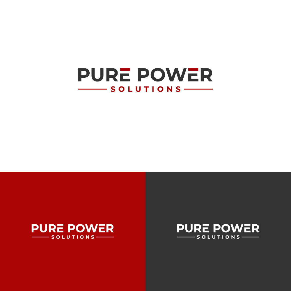 Logo Design by AlphabetZero.com for Pure Power Solutions Ltd | Design #27907250