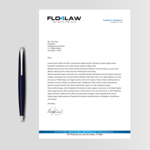 Letterhead Design by Designers Hub for Florencio J Moreno IV | Design: #27898800