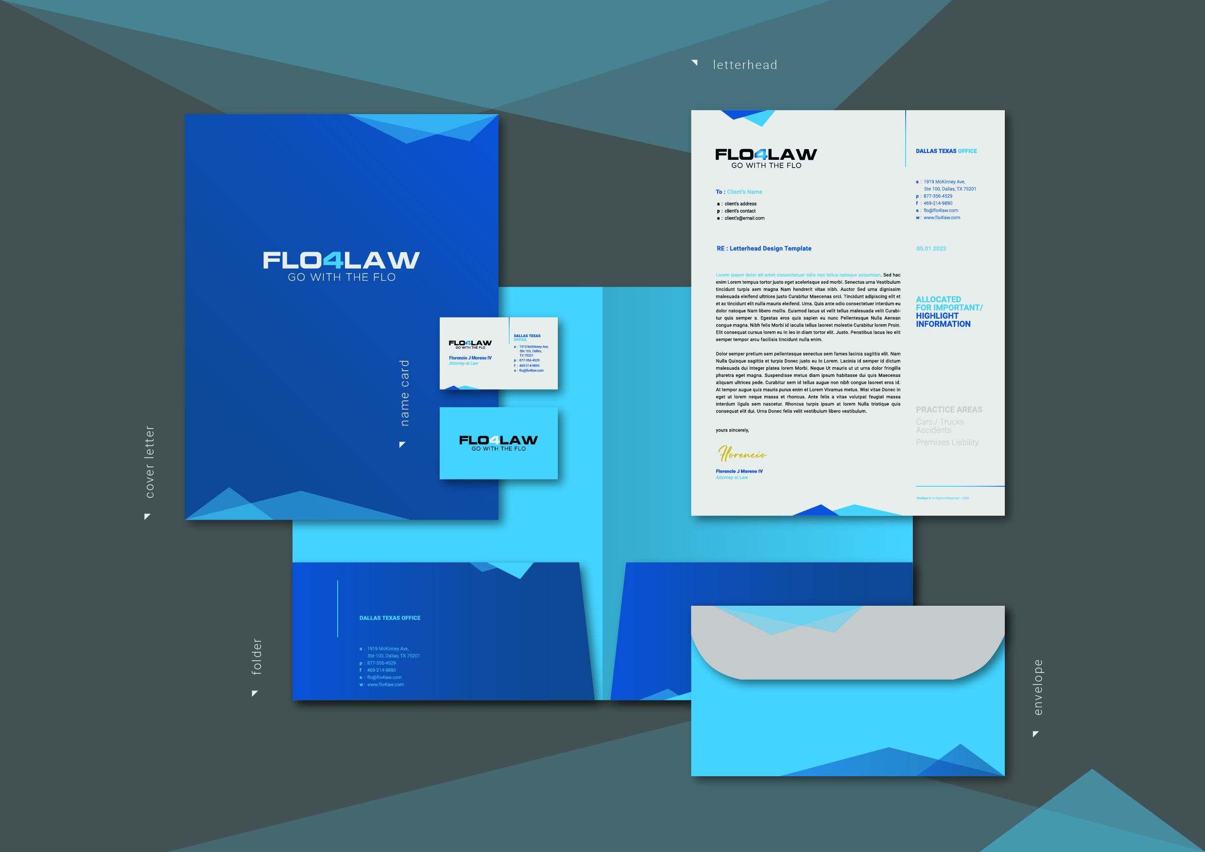 Letterhead Design by Lammy for Florencio J Moreno IV | Design #27900994