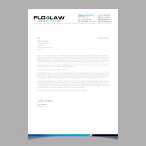 Letterhead Design by LAXMI DESIGNHUB for Florencio J Moreno IV | Design: #27896240