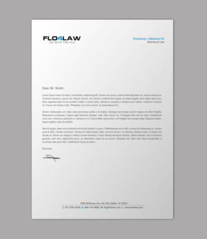Letterhead Design by chandrayaan.creative for Florencio J Moreno IV | Design: #27897293