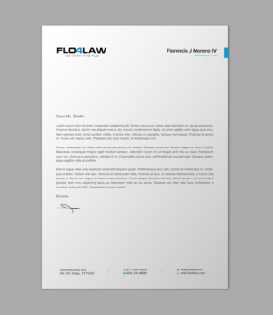 Letterhead Design by chandrayaan.creative for Florencio J Moreno IV | Design: #27897377