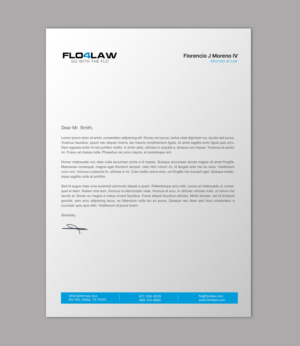 Letterhead Design by chandrayaan.creative for Florencio J Moreno IV | Design: #27897487