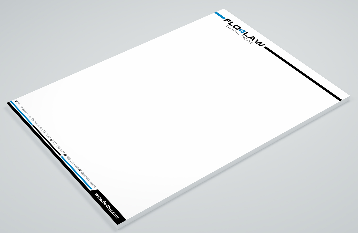 Letterhead Design by Petter Goms for Florencio J Moreno IV | Design #27893816