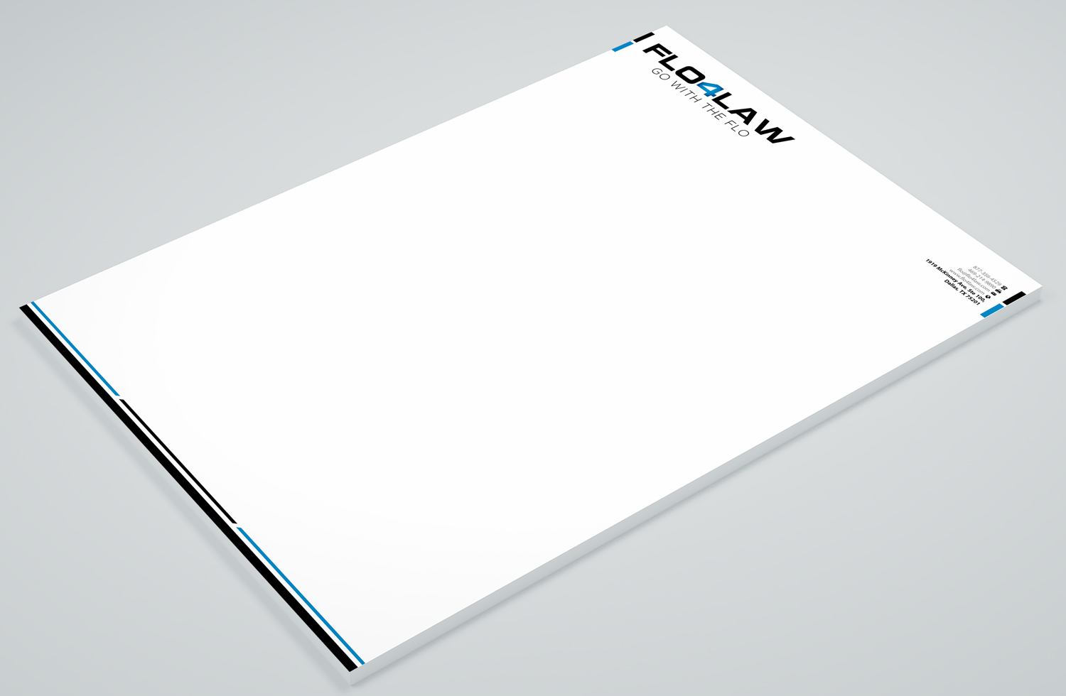 Letterhead Design by Petter Goms for Florencio J Moreno IV | Design #27893950