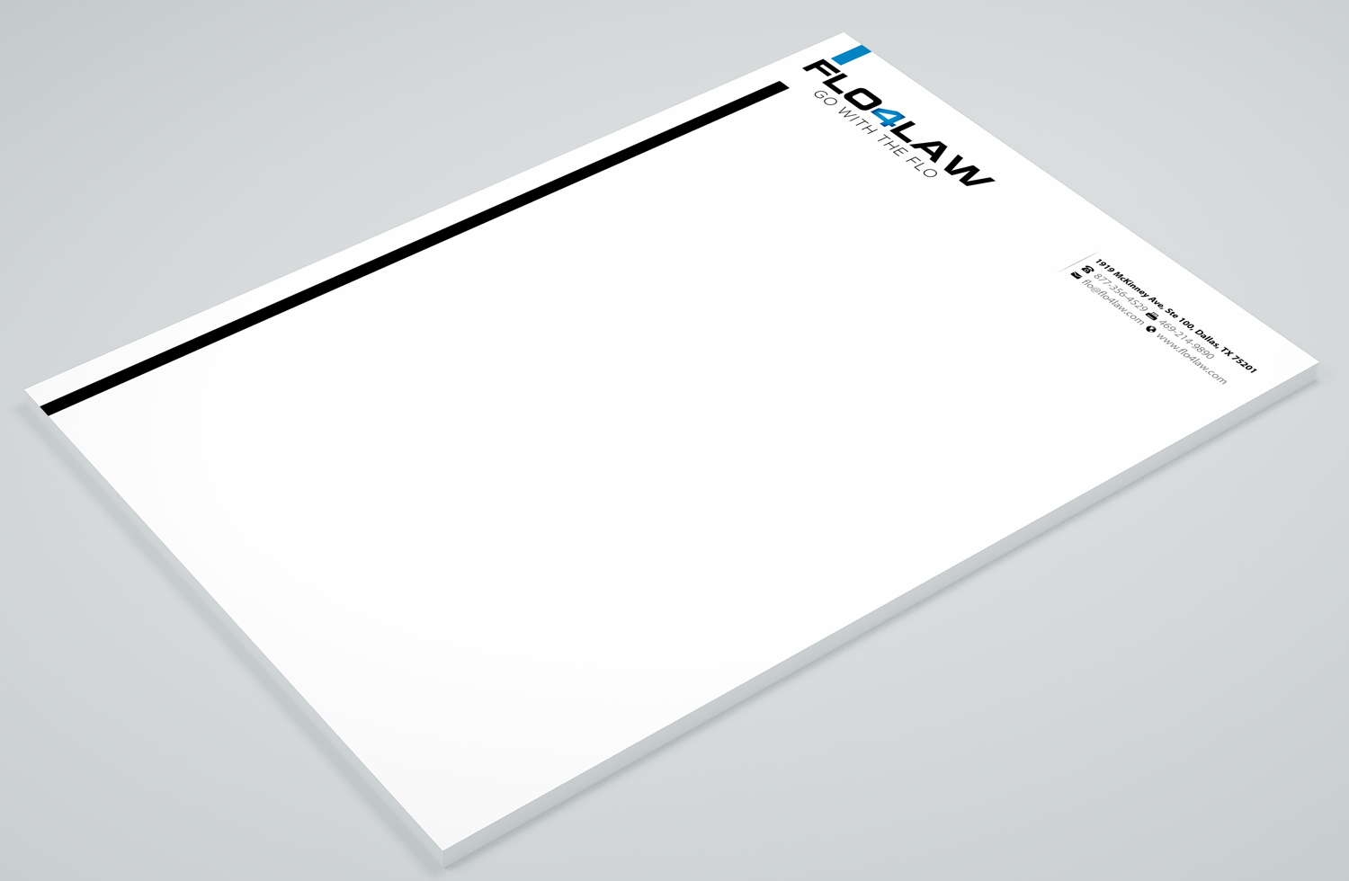 Letterhead Design by Petter Goms for Florencio J Moreno IV | Design #27893995