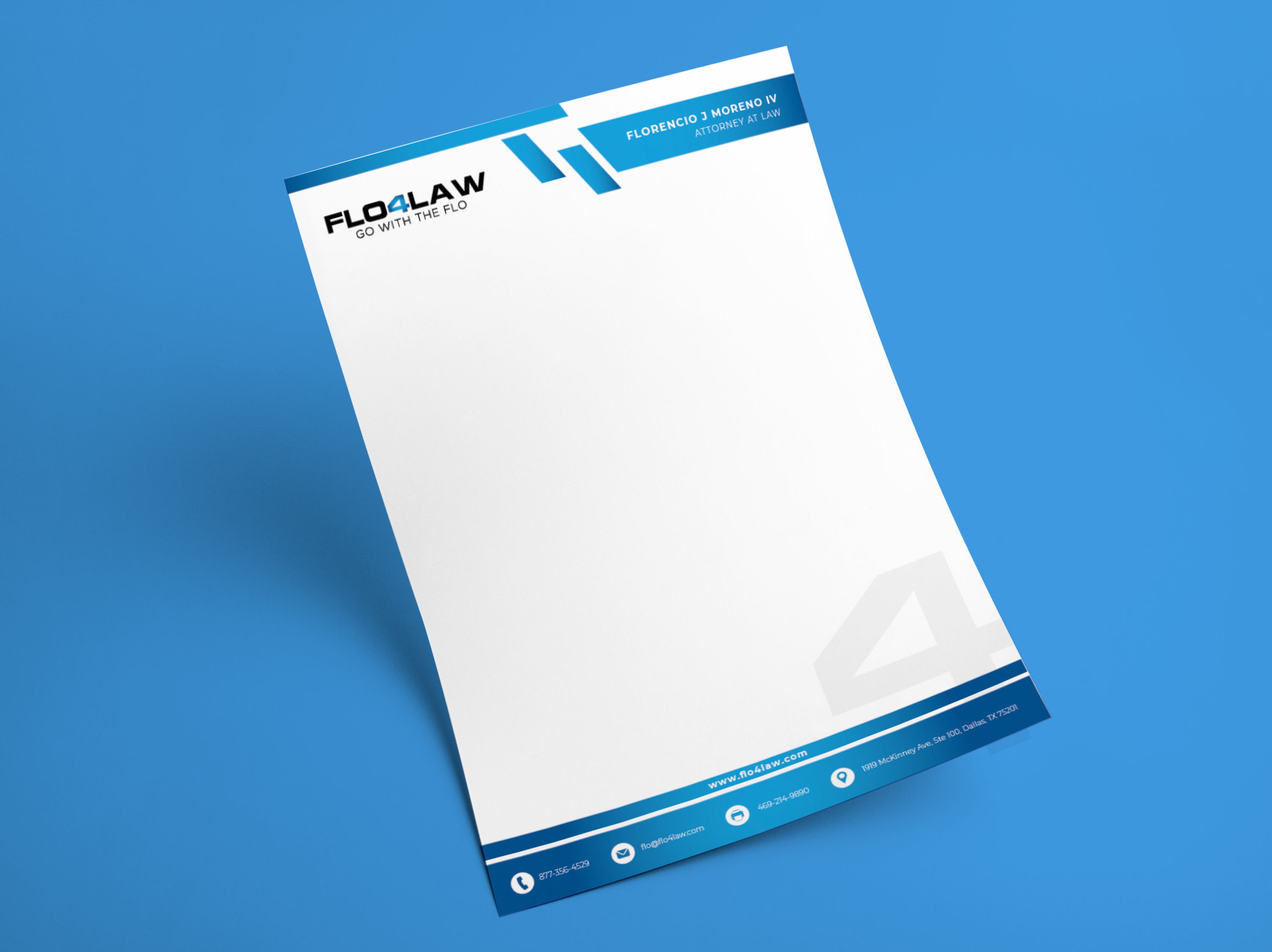 Letterhead Design by Arun 25 for Florencio J Moreno IV | Design #27896488