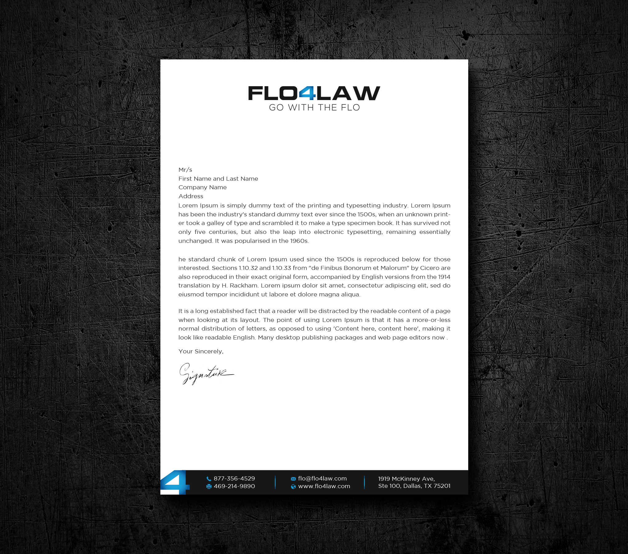 Letterhead Design by Uttom 2 for Florencio J Moreno IV | Design #27898996