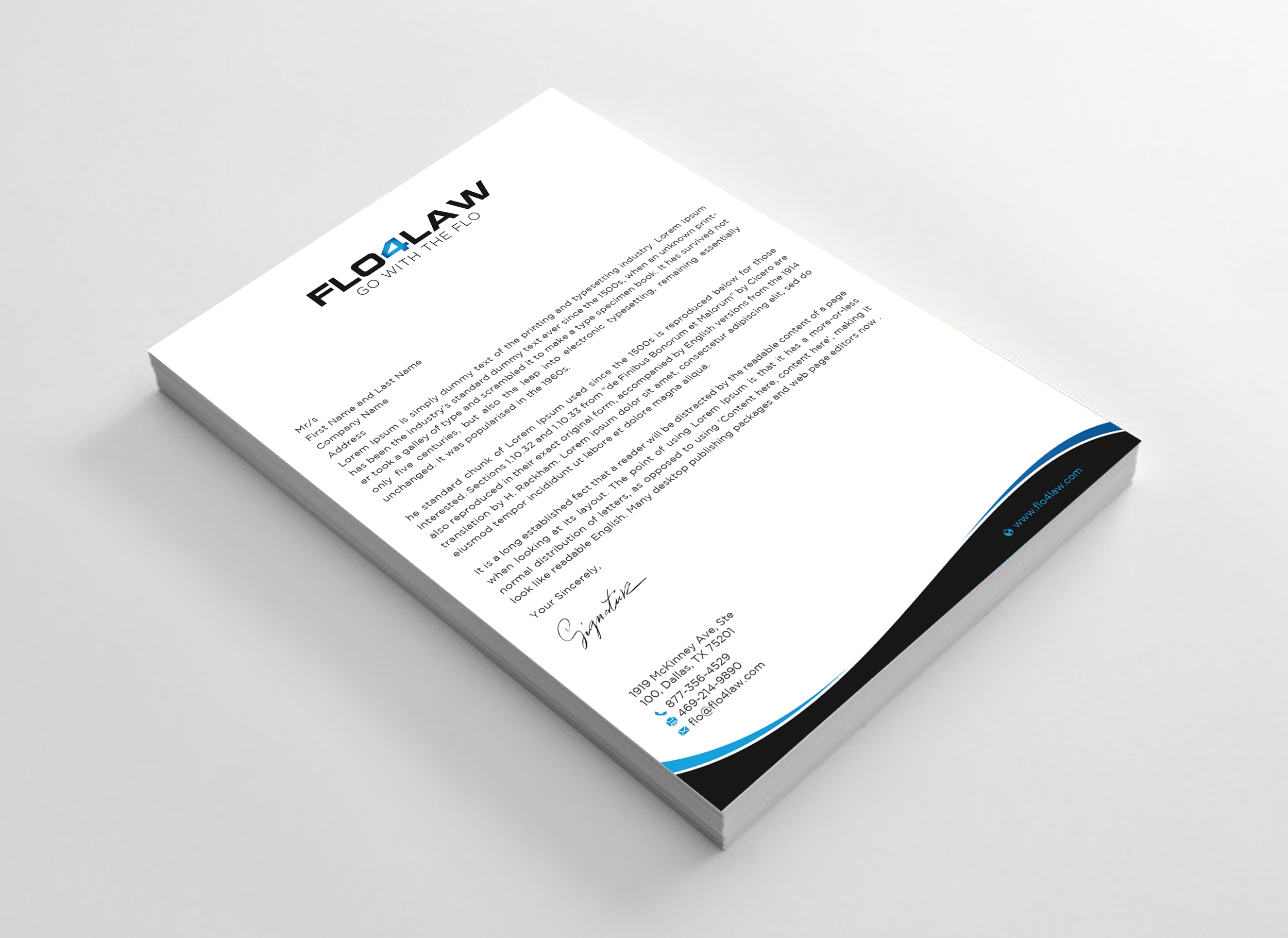 Letterhead Design by Uttom 2 for Florencio J Moreno IV | Design #27899014
