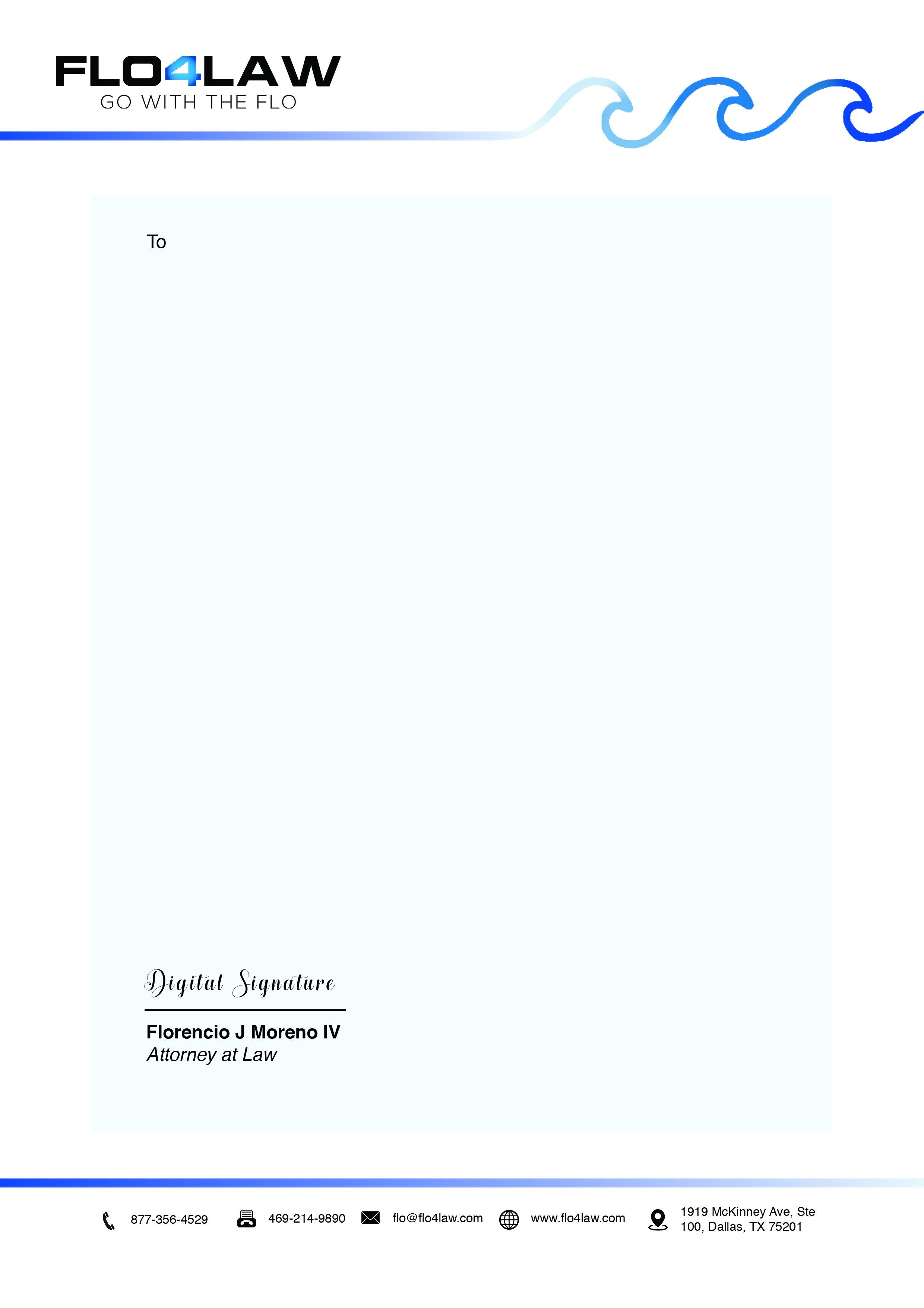 Letterhead Design by rachael.meek for Florencio J Moreno IV | Design #27895624