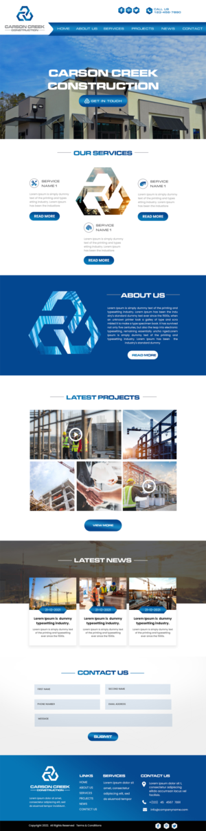Diseño Web por MAHABA para Carson Creek Construction | Diseño: #27954432