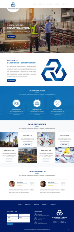 Diseño Web por pb para Carson Creek Construction | Diseño: #27904183