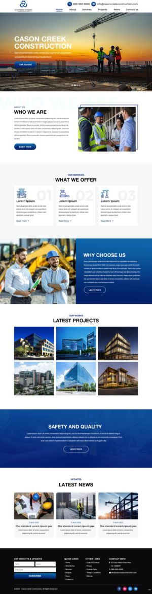 Diseño Web por pb para Carson Creek Construction | Diseño: #27904186