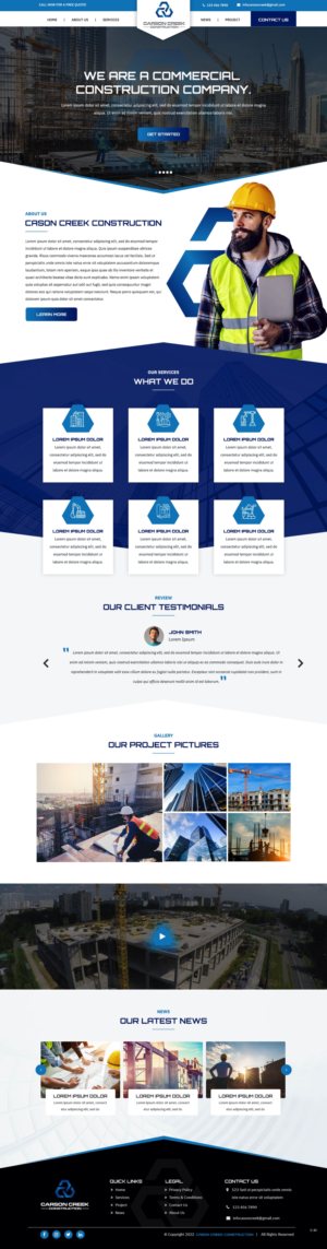 Diseño Web por pb para Carson Creek Construction | Diseño: #27904187