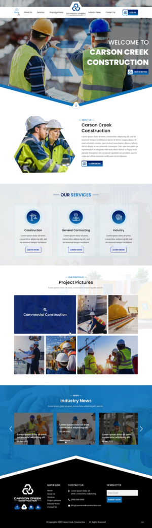 Diseño Web por pb para Carson Creek Construction | Diseño: #27904201