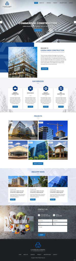 Diseño Web por pb para Carson Creek Construction | Diseño: #27904202