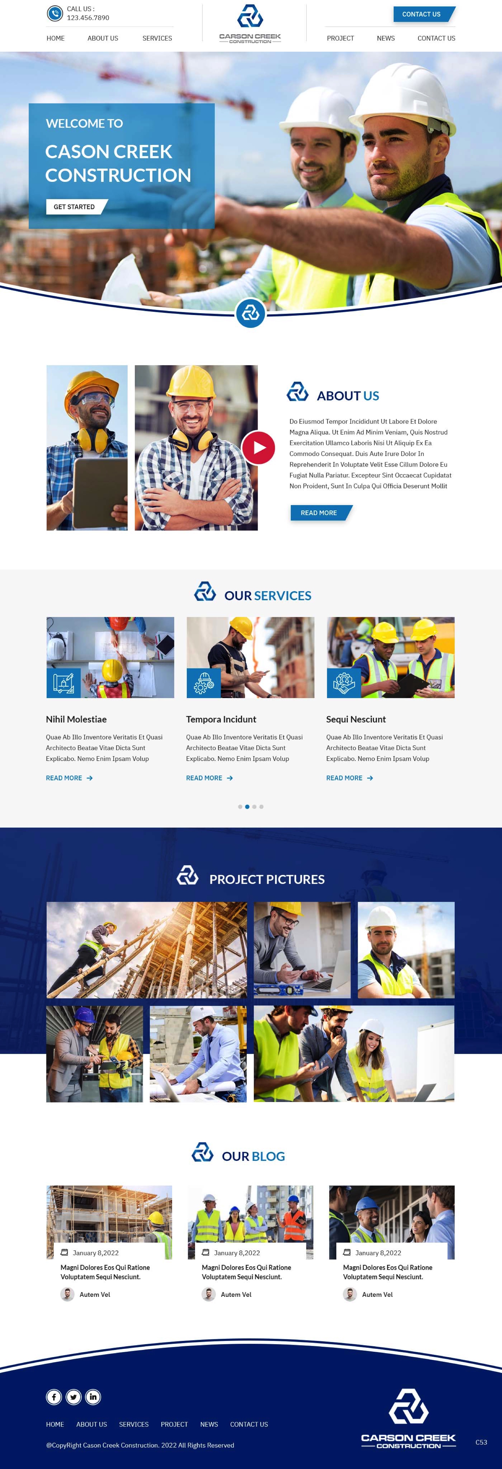 Diseño Web por pb para Carson Creek Construction | Diseño #27904203