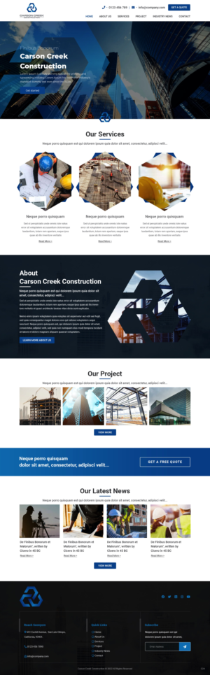 Diseño Web por pb para Carson Creek Construction | Diseño: #27909987