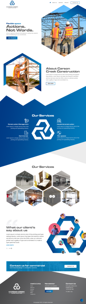 Diseño Web por nzdesigners para Carson Creek Construction | Diseño: #27928355
