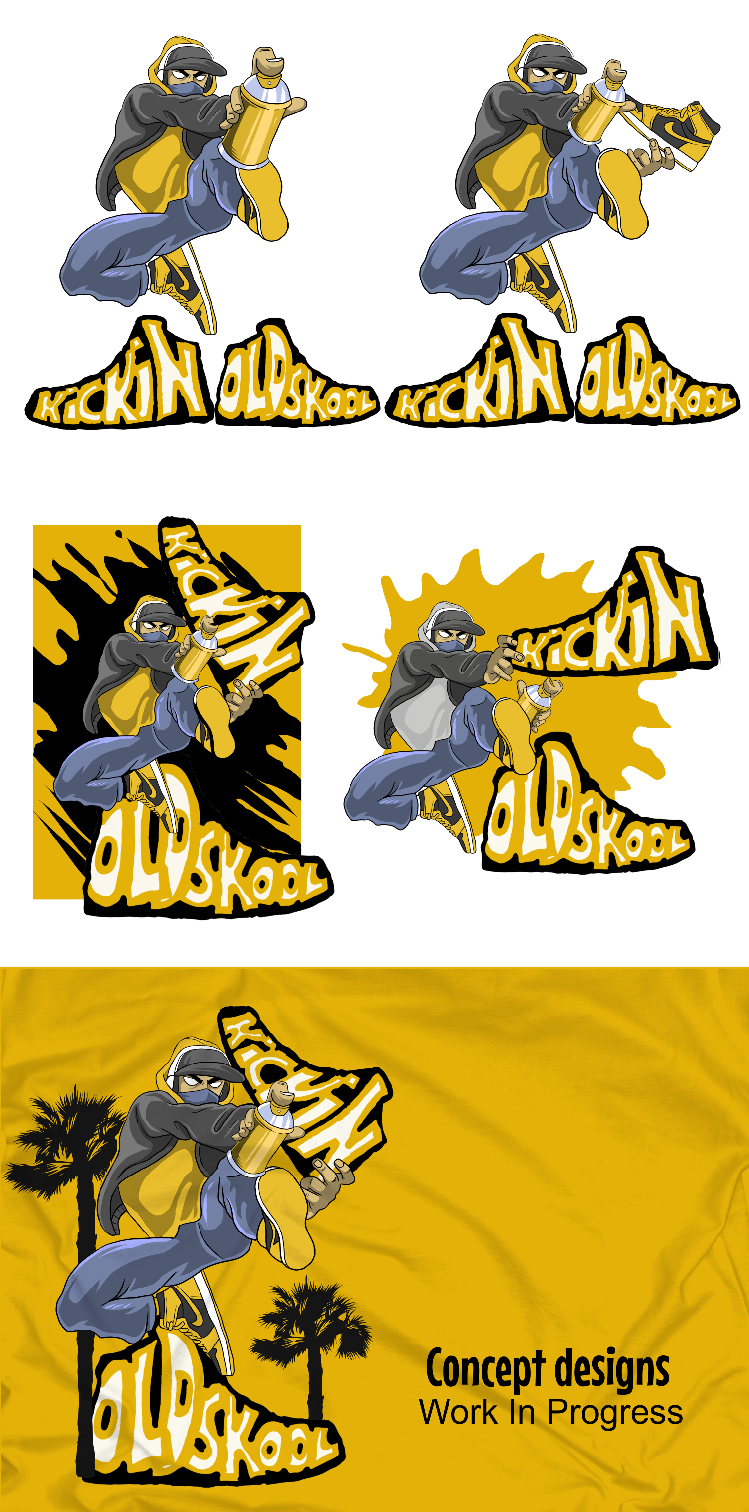 Character Design by Yakuza20 for Kickin Oldskool | Design #27936458