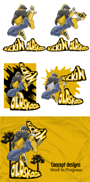 Figur-Design von Yakuza20 für Kickin Oldskool | Design: #27936458