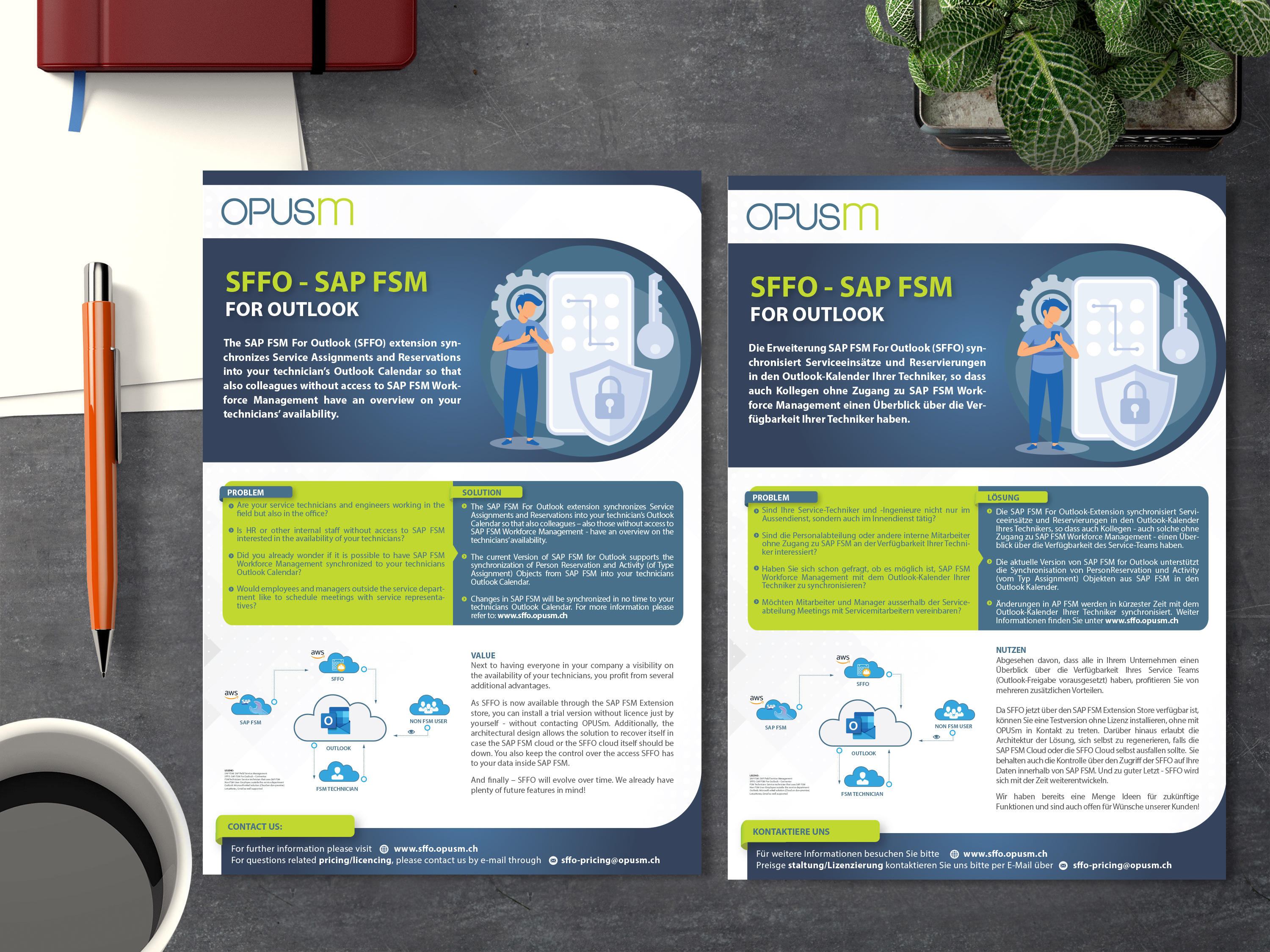 Diseño de Flyer por alex989 para OPUSm AG | Diseño #27903156