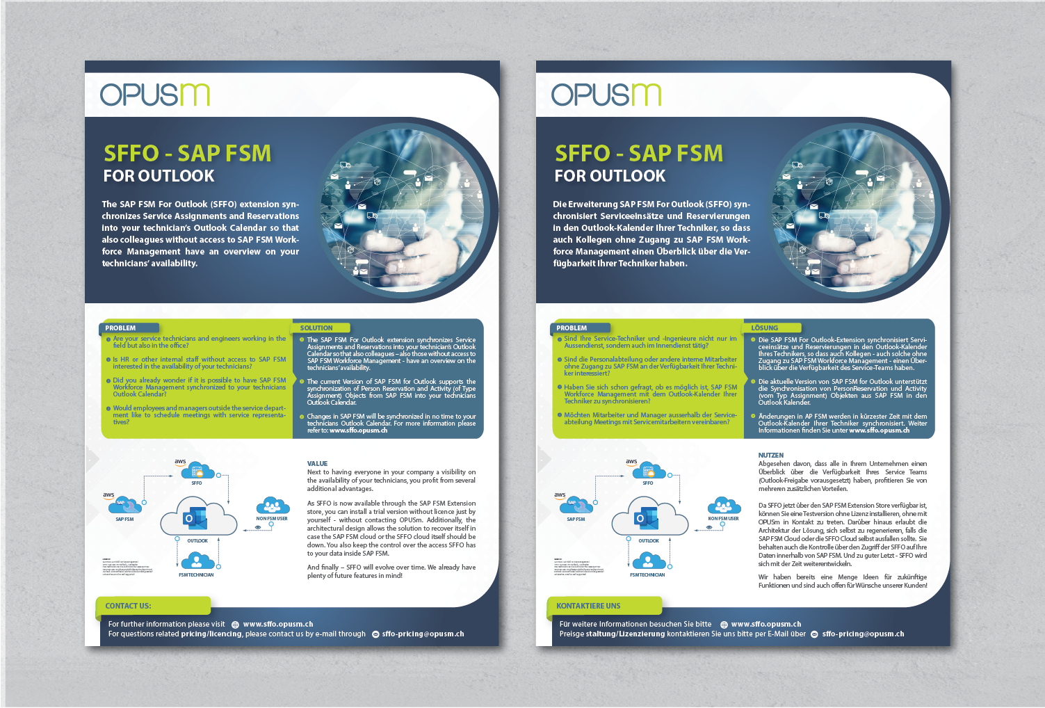 Diseño de Flyer por alex989 para OPUSm AG | Diseño #27903215