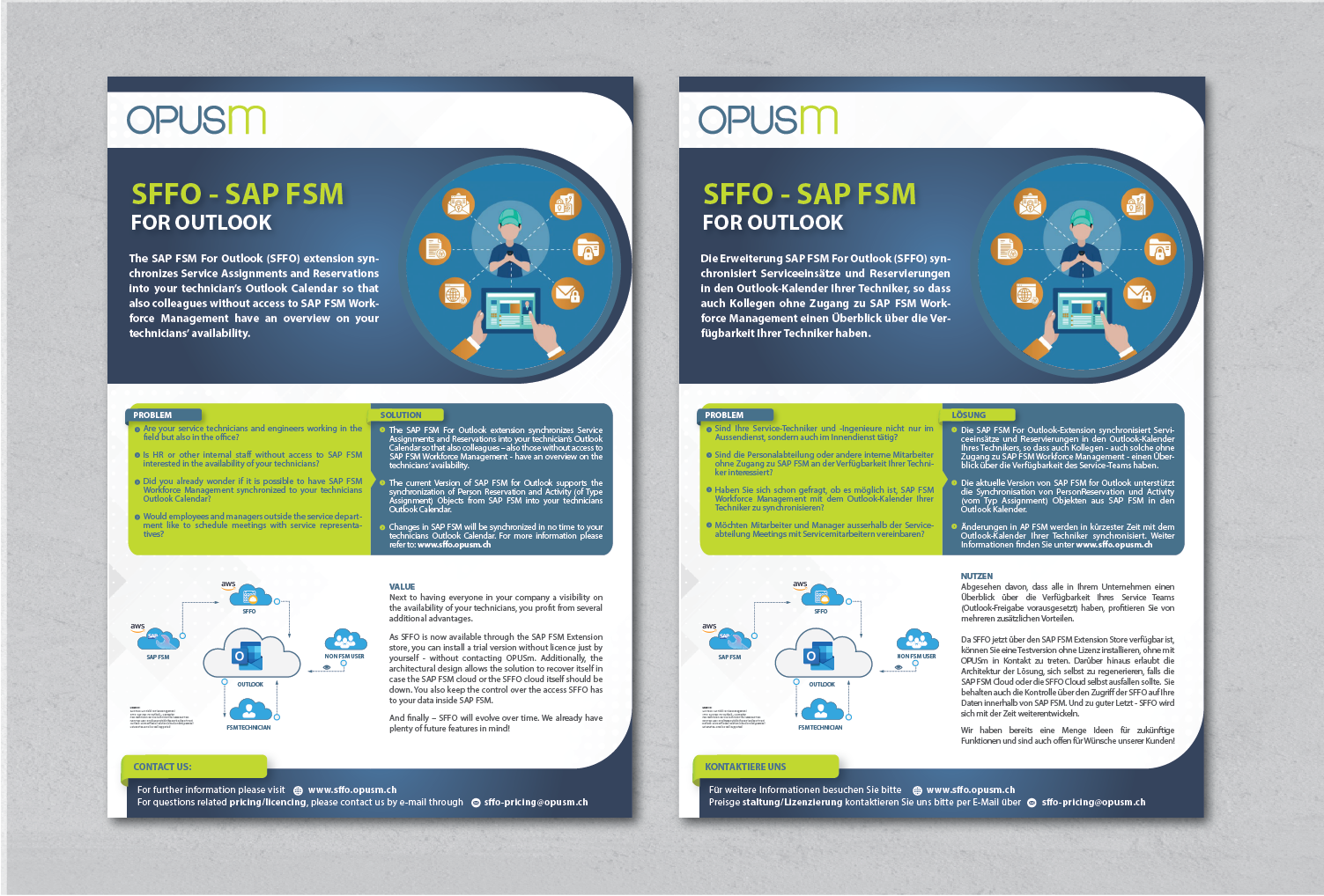 Diseño de Flyer por alex989 para OPUSm AG | Diseño #27903836