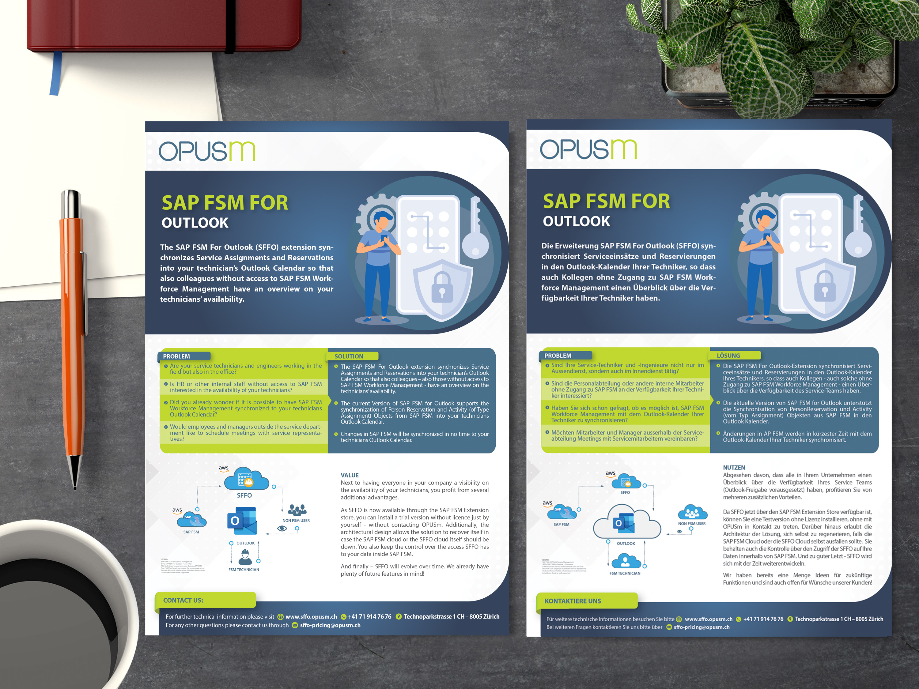 Diseño de Flyer por alex989 para OPUSm AG | Diseño #27907962