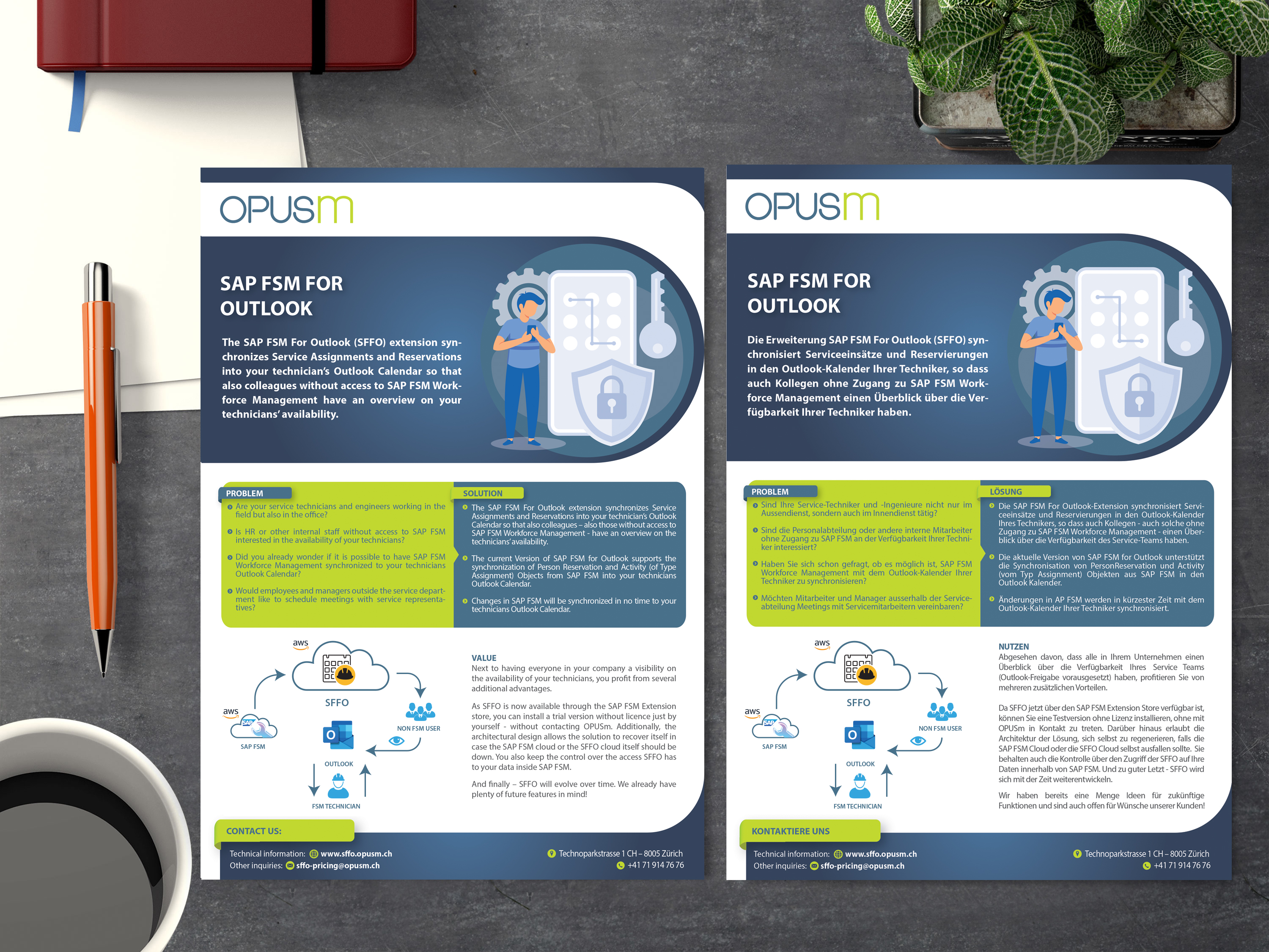 Diseño de Flyer por alex989 para OPUSm AG | Diseño #27909083