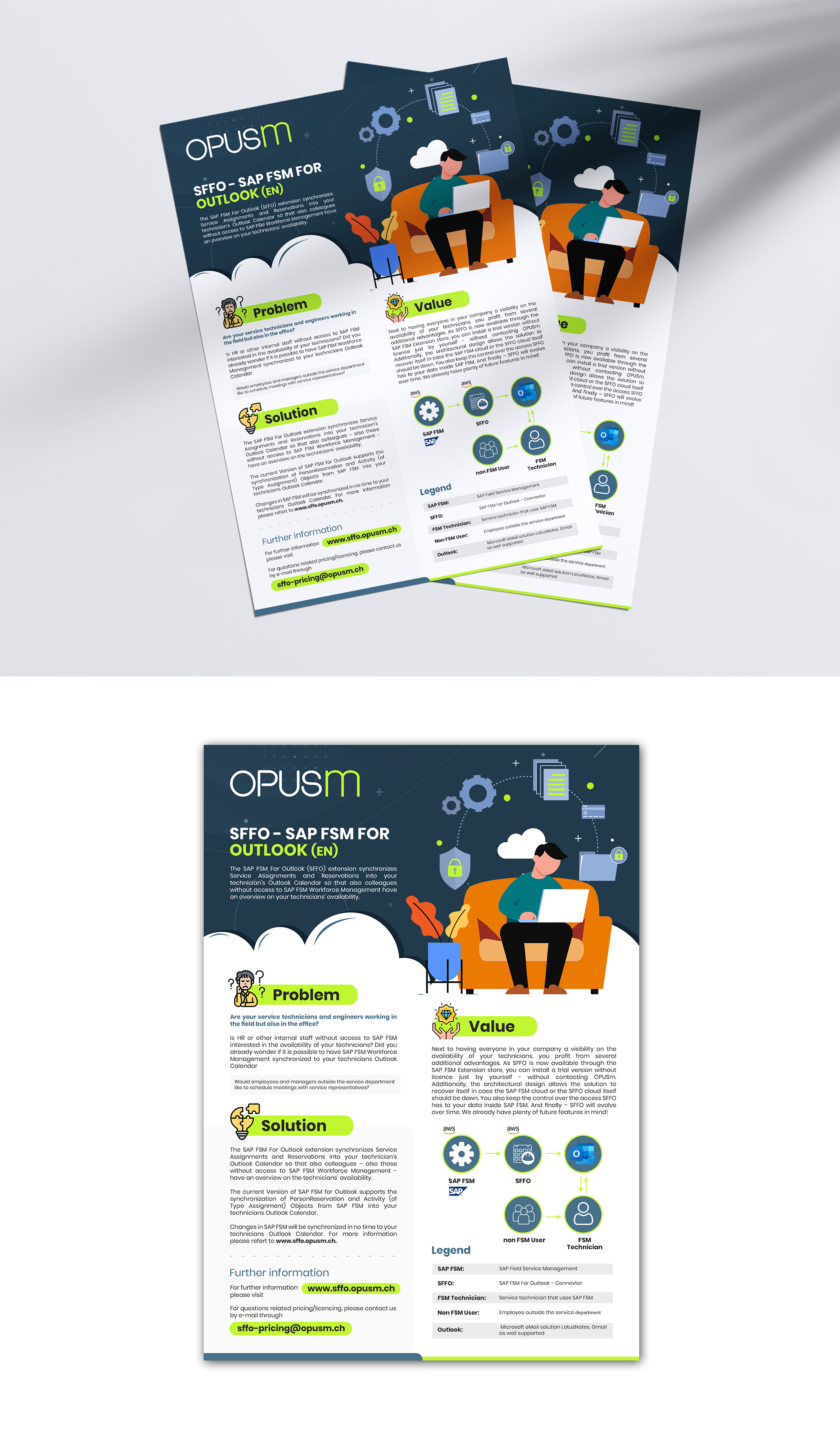 Diseño de Flyer por debdesign para OPUSm AG | Diseño #27906161