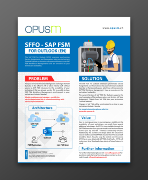 Diseño de Flyer por ecorokerz para OPUSm AG | Diseño: #27901233