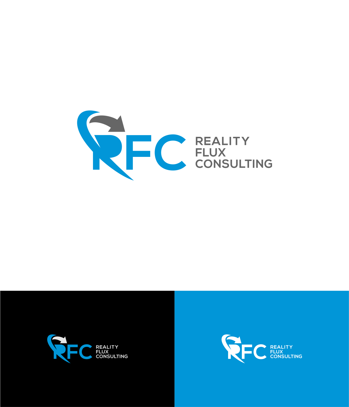 Logo Design by Dembol 2 for Reality Flux Consulting, LLC | Design #27936760