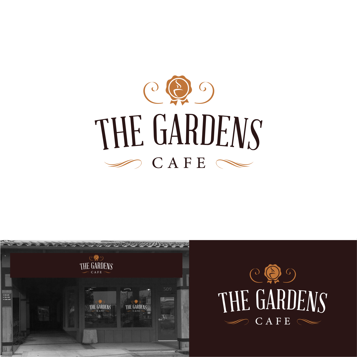 Logo Design by ThiagoB for The Gardens Cafe | Design #27904725