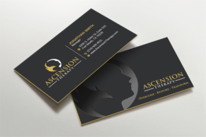 Ascension Therapy (Overcome - Restore - Transform) - Double Sided Business Card | Visitenkarten-Design von LAXMI DESIGNHUB