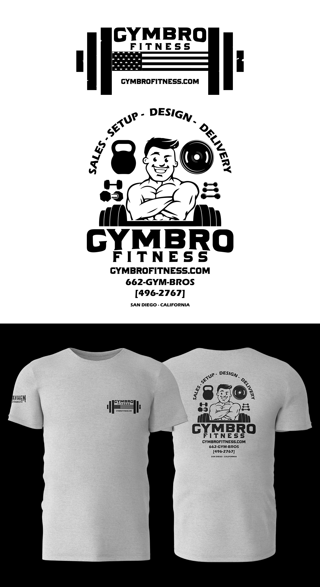 T-Shirt-Design von Lightning Design für Mayhem Strength LLC | Design: #27994650
