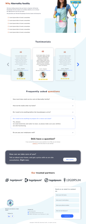 Web Design by amar achouri for Abernathy Facility Services | Design: #27914438