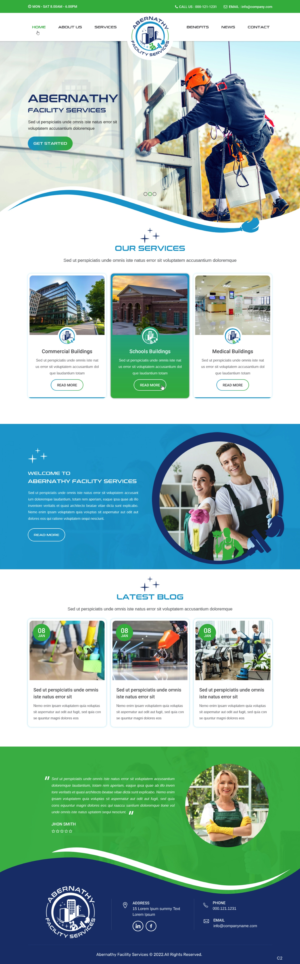 Web Design by pb for Abernathy Facility Services | Design: #27920102