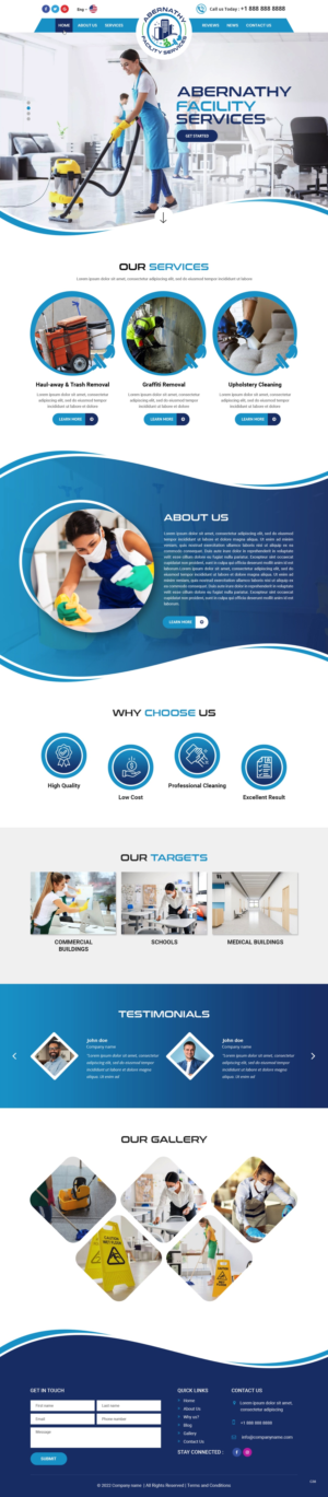 Web Design by pb for Abernathy Facility Services | Design: #27920103