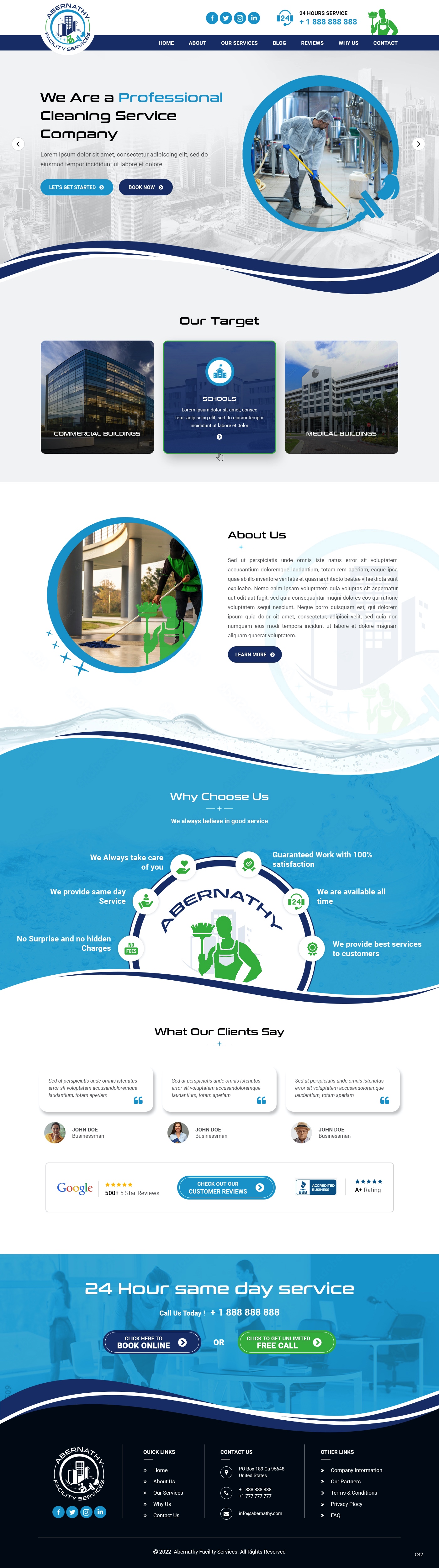 Web Design by pb for Abernathy Facility Services | Design #27920104