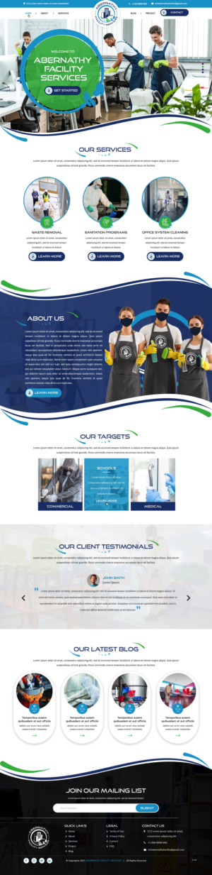 Web Design by pb for Abernathy Facility Services | Design: #27920105