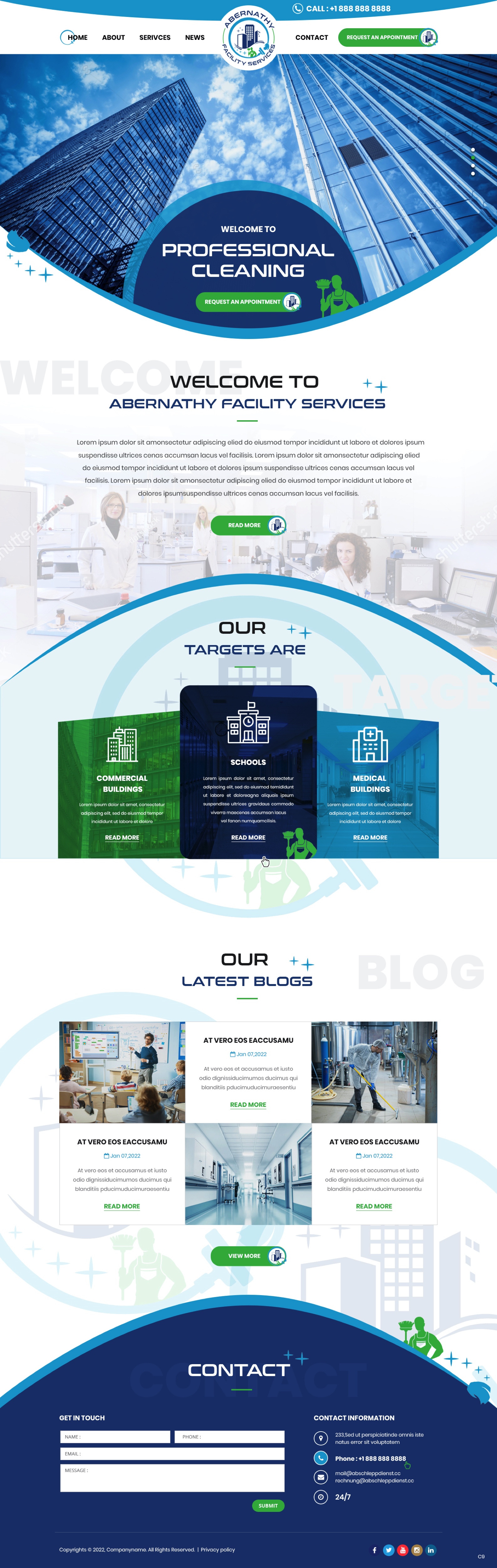 Web Design by pb for Abernathy Facility Services | Design #27920106
