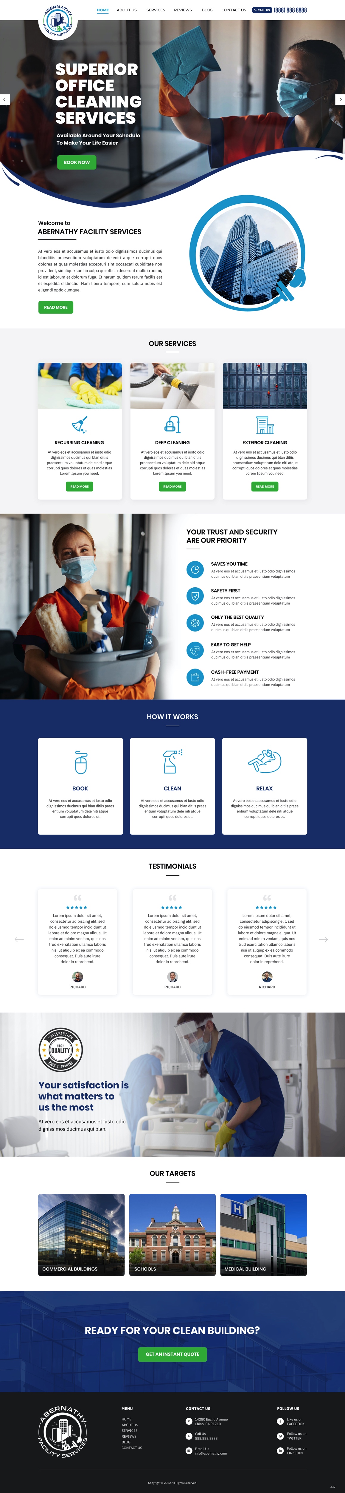 Web Design by pb for Abernathy Facility Services | Design #27920107
