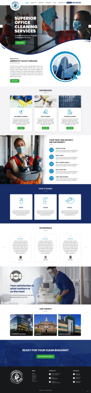 Web Design by pb for Abernathy Facility Services | Design: #27920107
