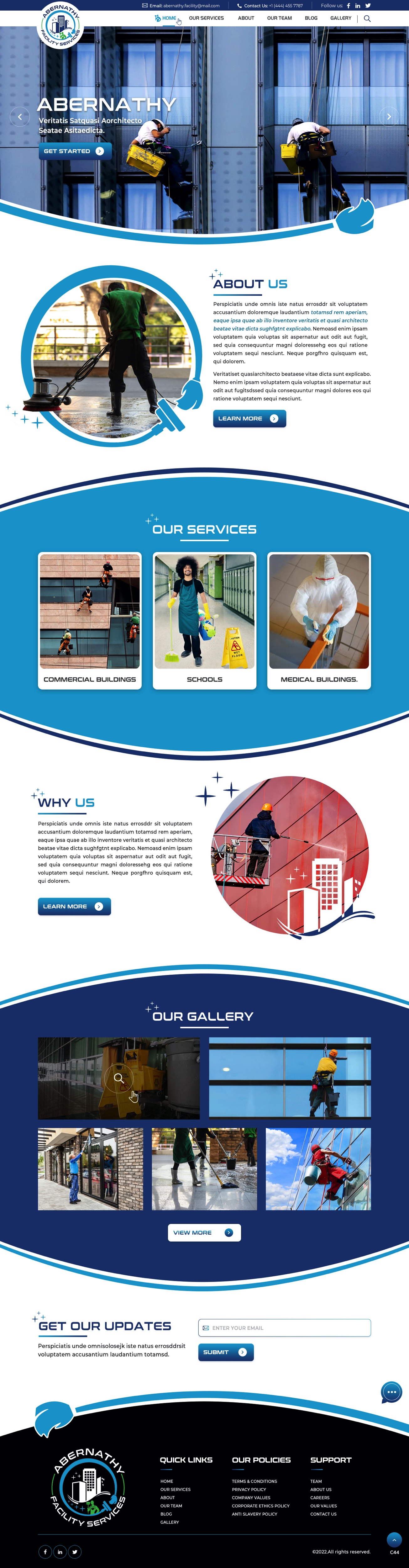 Web Design by pb for Abernathy Facility Services | Design #27920108