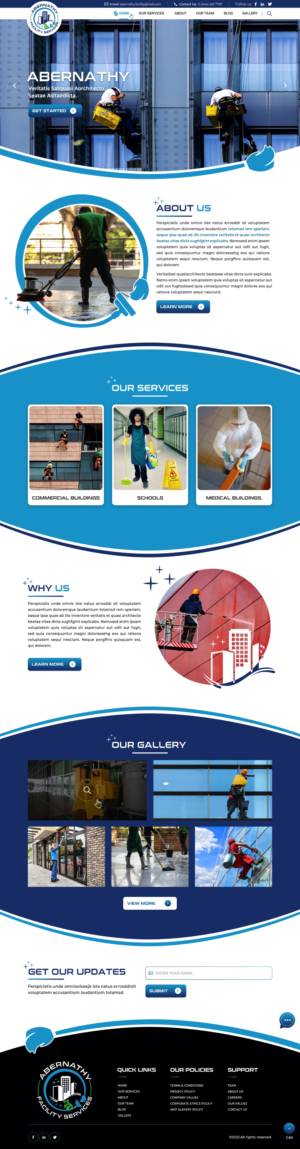 Web Design by pb for Abernathy Facility Services | Design: #27920108