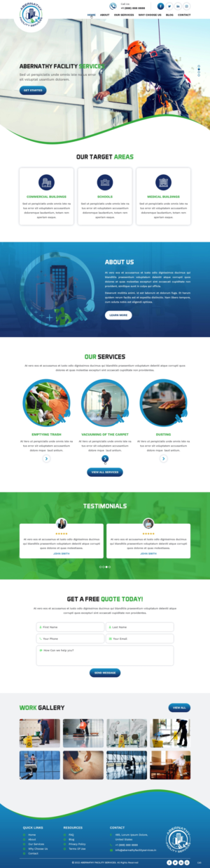 Web Design by pb for Abernathy Facility Services | Design: #27920109