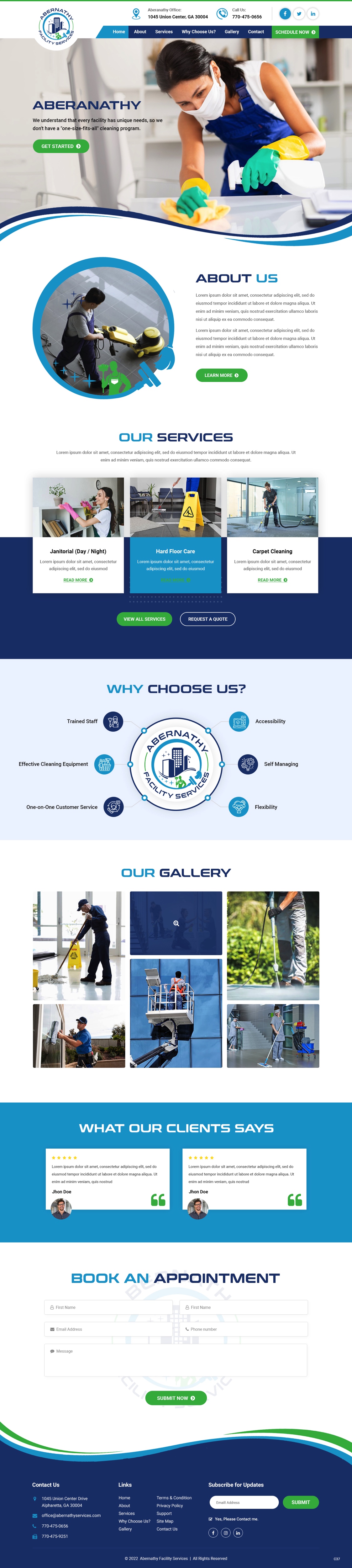 Web Design by pb for Abernathy Facility Services | Design #27929161