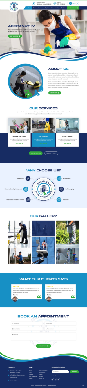 Web Design by pb for Abernathy Facility Services | Design: #27929161
